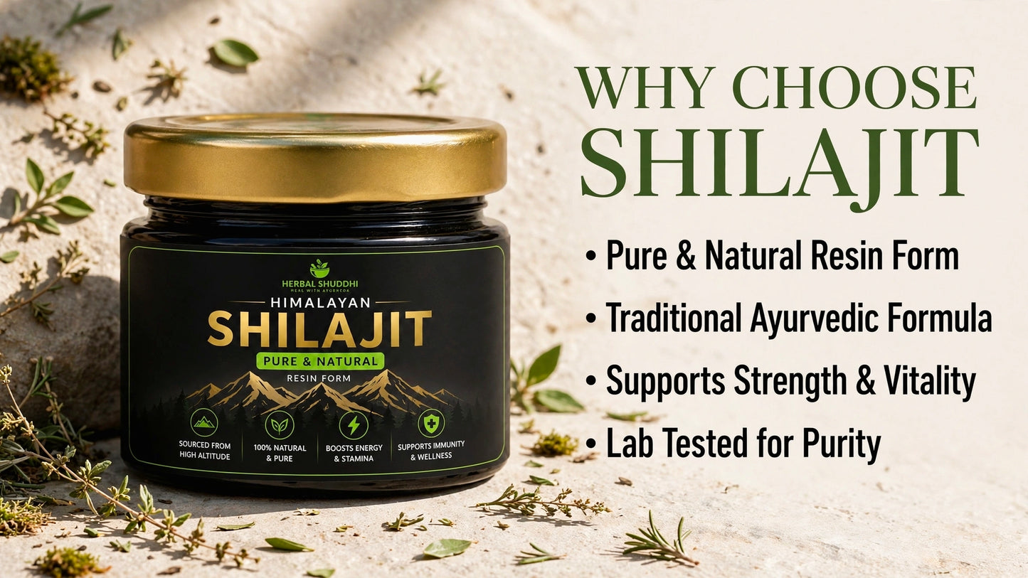 Herbal Shuddhi Himalayan Shilajit Resin | Pure & Natural