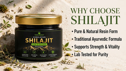 Herbal Shuddhi Himalayan Shilajit Resin | Pure & Natural