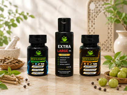Herbal Shuddhi Men’s Power Combo | 2 Capsules + Extra Large Oil 60 ML