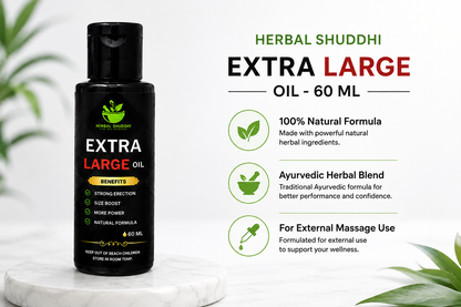 Herbal Shuddhi Men’s Power + Extra Large Oil | 30 Capsules + 60 ML